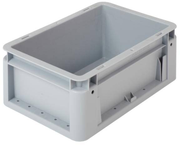 Alpha Paletten & Boxen 1658337 Stapelbehälter lebensmittelgeeignet (L x B x H) 300 x 200 x 120mm Grau 1St.