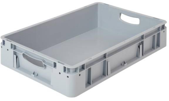 Alpha Paletten & Boxen 1658339 Stapelbehälter lebensmittelgeeignet (L x B x H) 600 x 400 x 120mm Grau 1St.