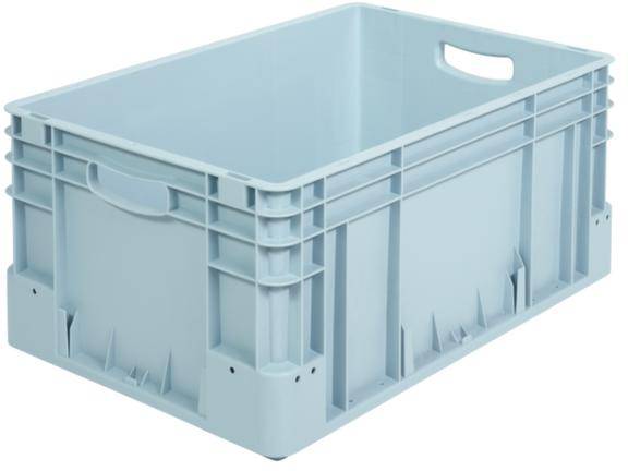 Alpha Paletten & Boxen 1658341 Stapelbehälter lebensmittelgeeignet (L x B x H) 600 x 400 x 270mm Grau 1St.