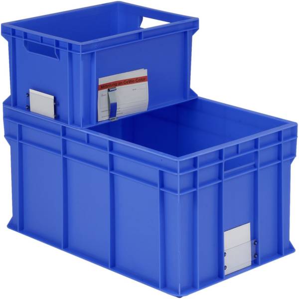 BITO Lagertechnik 1658345 Stapelbehälter Classic lebensmittelgeeignet (L x B x H) 400 x 300 x 215mm Blau 1St.