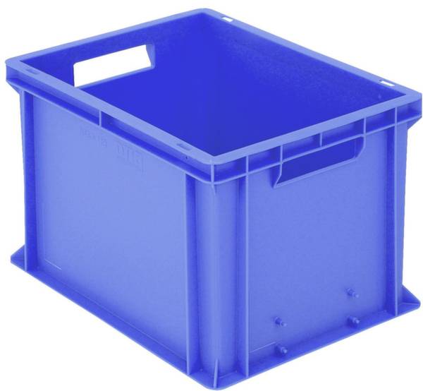 BITO Lagertechnik 1658346 Stapelbehälter Classic lebensmittelgeeignet (L x B x H) 400 x 300 x 265mm Blau 1St.