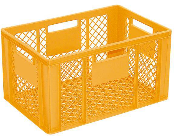 BRB Lagertechnik 1658350 Stapelbehälter Basic lebensmittelgeeignet (L x B x H) 600 x 400 x 320mm Gelb 1St.