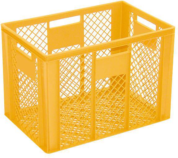 BRB Lagertechnik 1658351 Stapelbehälter Basic lebensmittelgeeignet (L x B x H) 600 x 400 x 410mm Gelb 1St.