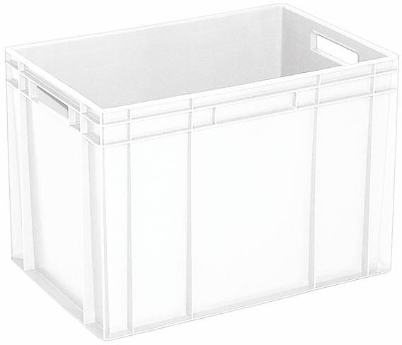 BRB Lagertechnik 1658353 Stapelbehälter Basic lebensmittelgeeignet (L x B x H) 600 x 400 x 410mm Weiß 1St.