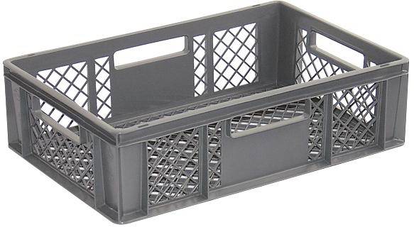 BRB Lagertechnik 1658358 Stapelbehälter Basic lebensmittelgeeignet (L x B x H) 600 x 400 x 170mm Grau 1St.