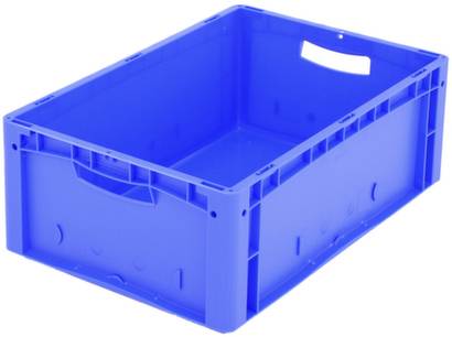 BITO Lagertechnik 1658361 Stapelbehälter Ergonomic lebensmittelgeeignet (L x B x H) 600 x 400 x 220mm Blau 1St.