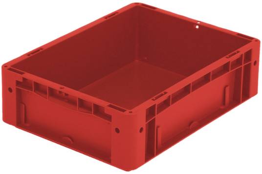 BITO Lagertechnik 1658363 Stapelbehälter Ergonomic lebensmittelgeeignet (L x B x H) 400 x 300 x 120mm Rot 1St.