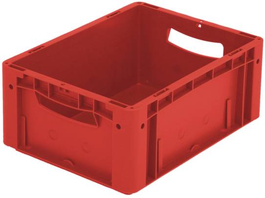 BITO Lagertechnik 1658364 Stapelbehälter Ergonomic lebensmittelgeeignet (L x B x H) 400 x 300 x 170mm Rot 1St.