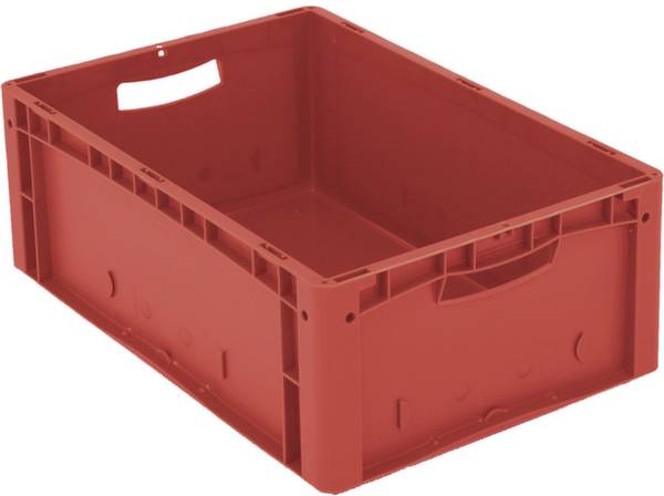 BITO Lagertechnik 1658365 Stapelbehälter Ergonomic lebensmittelgeeignet (L x B x H) 600 x 400 x 220mm Rot 1St.