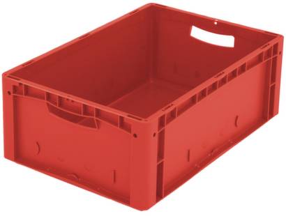 BITO Lagertechnik 1658365 Stapelbehälter Ergonomic lebensmittelgeeignet (L x B x H) 600 x 400 x 220mm Rot 1St.