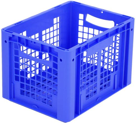BITO Lagertechnik 1658367 Stapelbehälter Ergonomic lebensmittelgeeignet (L x B x H) 400 x 300 x 270mm Blau 1St.