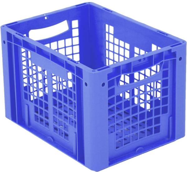 BITO Lagertechnik 1658367 Stapelbehälter Ergonomic lebensmittelgeeignet (L x B x H) 400 x 300 x 270 mm Blau 1 St.