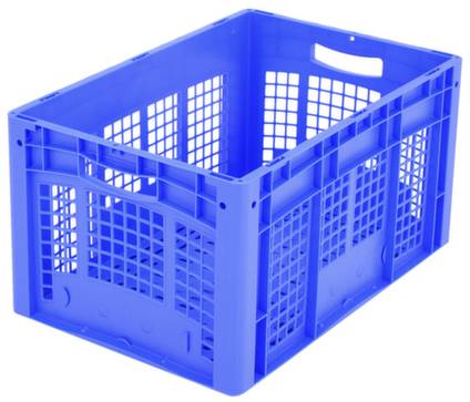 BITO Lagertechnik 1658368 Stapelbehälter Ergonomic lebensmittelgeeignet (L x B x H) 600 x 400 x 320mm Blau 1St.
