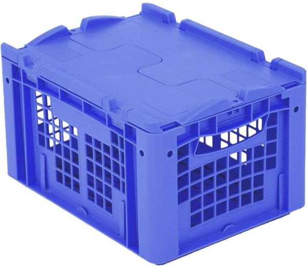 BITO Lagertechnik 1658371 Stapelbehälter lebensmittelgeeignet (L x B x H) 400 x 300 x 220mm Blau 1St.