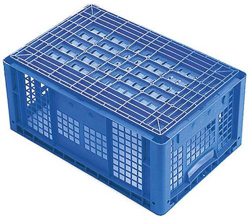 1658372 Stapelbehälter lebensmittelgeeignet (L x B x H) 600 x 400 x 420mm Blau 1St.