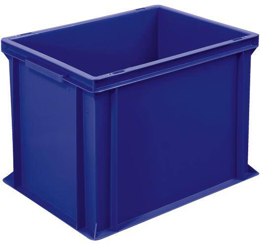 BRB Lagertechnik 1658373 Stapelbehälter Basic lebensmittelgeeignet (L x B x H) 400 x 300 x 320mm Blau 1St.