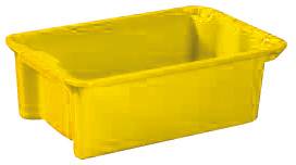 Plastipol Scheu 1658378 Stapelbehälter lebensmittelgeeignet (L x B x H) 590 x 380 x 202mm Gelb 1St.