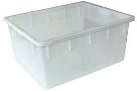 BRB Lagertechnik 1658389 Stapelbehälter lebensmittelgeeignet (L x B x H) 800 x 640 x 380mm Naturweiß 1St.