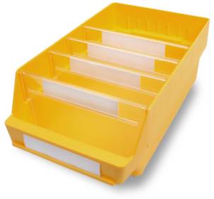 Stemo 689566 ESD Regalkasten lebensmittelgeeignet (B x H x T) 240 x 150 x 400mm Gelb 10St.