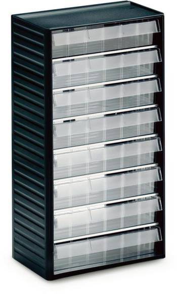 Treston 556-3 ESD Klarsichtmagazin (B x H x T) 310 x 550 x 180mm Anthrazit-Grau, Transparent 1St.