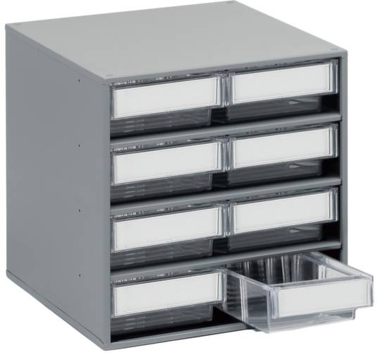 Treston 0840-3 Lagermagazin (B x H x T) 400 x 395 x 400mm Lichtgrau, Grau 1St.