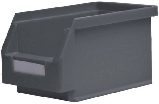 Kappes 1658464 Sichtlagerkasten (B x H x T) 140 x 130 x 230mm Grau 1St.