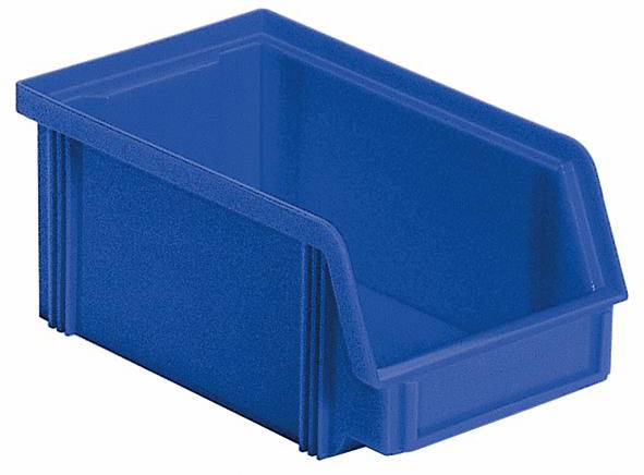 BRB Lagertechnik 974234 Sichtlagerkasten lebensmittelgeeignet (B x H x T) 100 x 77 x 170mm Blau 40St.