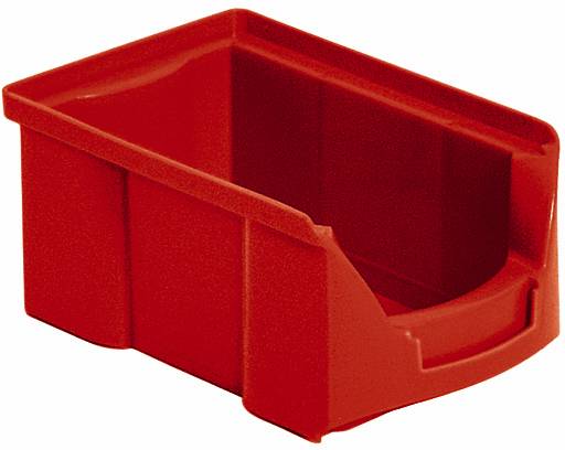 BRB Lagertechnik 977298 Sichtlagerkasten lebensmittelgeeignet (B x H x T) 100 x 77 x 170mm Rot 42St.