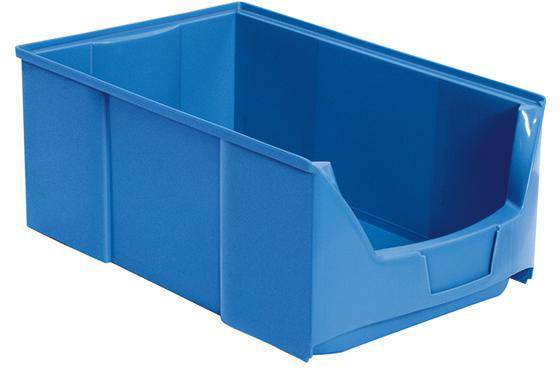 BRB Lagertechnik 977389 Sichtlagerkasten lebensmittelgeeignet (B x H x T) 300 x 200 x 510mm Blau 6St.