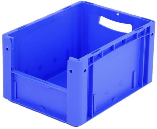 BITO Lagertechnik 1658495 Sichtlagerkasten lebensmittelgeeignet (L x B x H) 400 x 300 x 220mm Blau 1St.