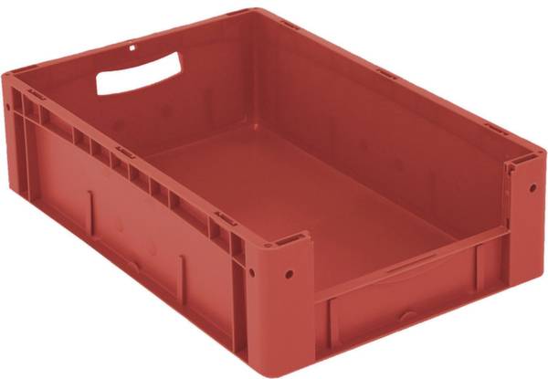 BITO Lagertechnik 1658496 Sichtlagerkasten lebensmittelgeeignet (L x B x H) 600 x 400 x 170mm Rot 1St.
