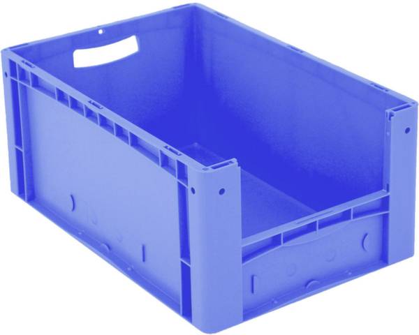 BITO Lagertechnik 1658498 Sichtlagerkasten lebensmittelgeeignet (L x B x H) 600 x 400 x 270mm Blau 1St.