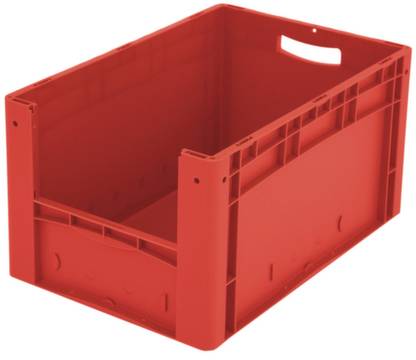BITO Lagertechnik 1658499 Sichtlagerkasten lebensmittelgeeignet (L x B x H) 600 x 400 x 320mm Rot 1St.