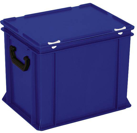 BRB Lagertechnik 1658505 Stapelbehälter lebensmittelgeeignet (L x B x H) 400 x 300 x 335mm Blau 1St.