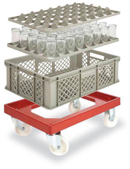 Alpha Paletten & Boxen 1658514 Stapelbehälter lebensmittelgeeignet (L x B x H) 600 x 400 x 260mm Grau 1St.