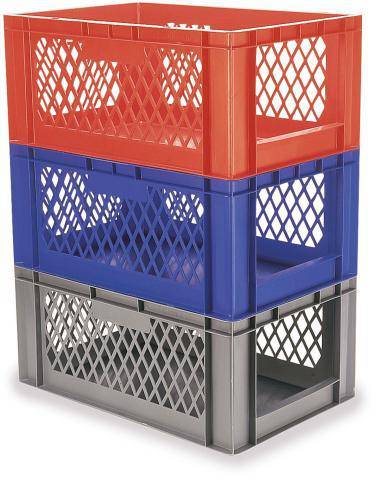 LA-KA-PE 204030 Stapelbehälter lebensmittelgeeignet (L x B x H) 400 x 300 x 175mm Blau 4St.