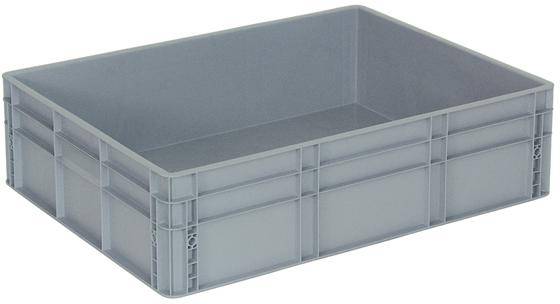 BRB Lagertechnik 1658518 Stapelbehälter lebensmittelgeeignet (L x B x H) 800 x 600 x 220mm Grau 1St.