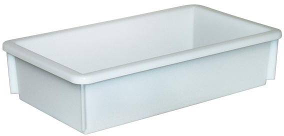 BRB Lagertechnik 1658521 Stapelbehälter lebensmittelgeeignet (L x B x H) 450 x 255 x 105mm Naturweiß 1St.