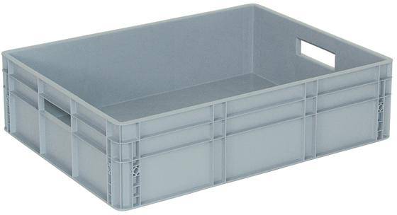 BRB Lagertechnik 1658529 Stapelbehälter lebensmittelgeeignet (L x B x H) 800 x 600 x 220mm Grau 1St.