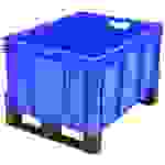1658533 Stapelbehälter lebensmittelgeeignet (L x B x H) 800 x 600 x 520mm Blau 1St.