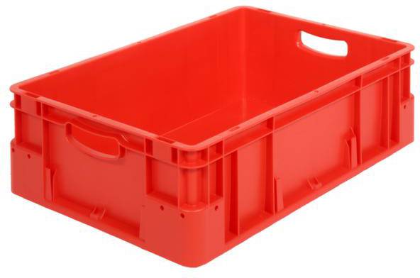Alpha Paletten & Boxen 1658538 Stapelbehälter lebensmittelgeeignet (L x B x H) 600 x 400 x 180mm Rot 1St.