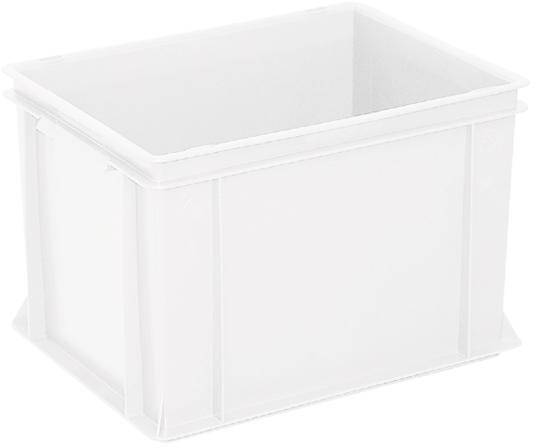 BRB Lagertechnik 1658547 Stapelbehälter Basic lebensmittelgeeignet (L x B x H) 400 x 300 x 270mm Weiß 1St.