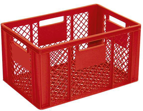 BRB Lagertechnik 1658551 Stapelbehälter Basic lebensmittelgeeignet (L x B x H) 600 x 400 x 320mm Rot 1St.