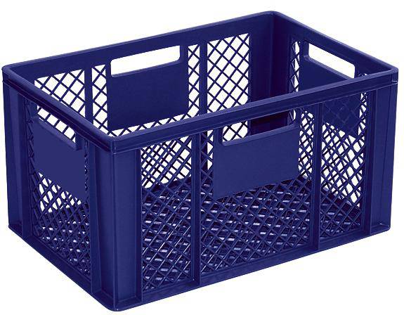 BRB Lagertechnik 1658552 Stapelbehälter Basic lebensmittelgeeignet (L x B x H) 600 x 400 x 320mm Blau 1St.