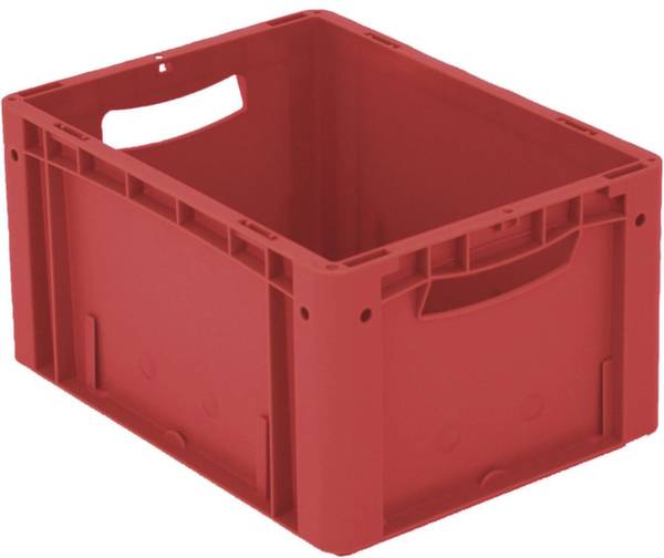 BITO Lagertechnik 1658560 Stapelbehälter Ergonomic lebensmittelgeeignet (L x B x H) 400 x 300 x 220mm Rot 1St.
