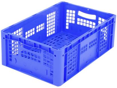 BITO Lagertechnik 1658563 Stapelbehälter Ergonomic lebensmittelgeeignet (L x B x H) 600 x 400 x 220mm Blau 1St.