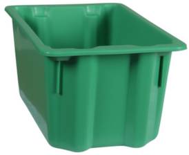 Plastipol Scheu 1658572 Stapelbehälter lebensmittelgeeignet (L x B x H) 400 x 280 x 180mm Grün 1St.