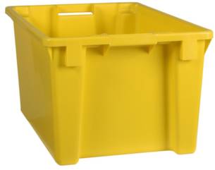 Plastipol Scheu 1658573 Stapelbehälter lebensmittelgeeignet (L x B x H) 600 x 400 x 300mm Gelb 1St.
