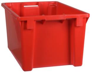 Plastipol Scheu 1658575 Stapelbehälter lebensmittelgeeignet (L x B x H) 600 x 400 x 300mm Rot 1St.