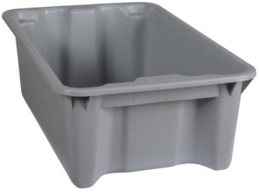 Plastipol Scheu 1658577 Stapelbehälter lebensmittelgeeignet (L x B x H) 590 x 380 x 202mm Grau 1St.